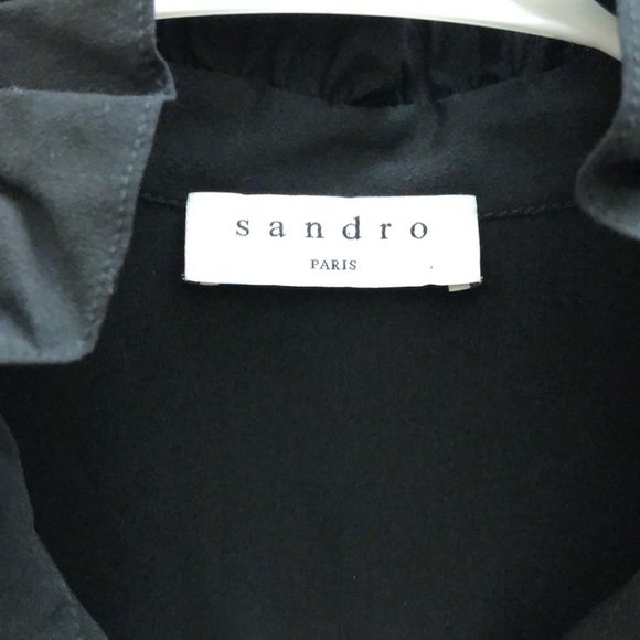 Sandro “Lucila” mixed print crepe dress - Picture 5 of 5